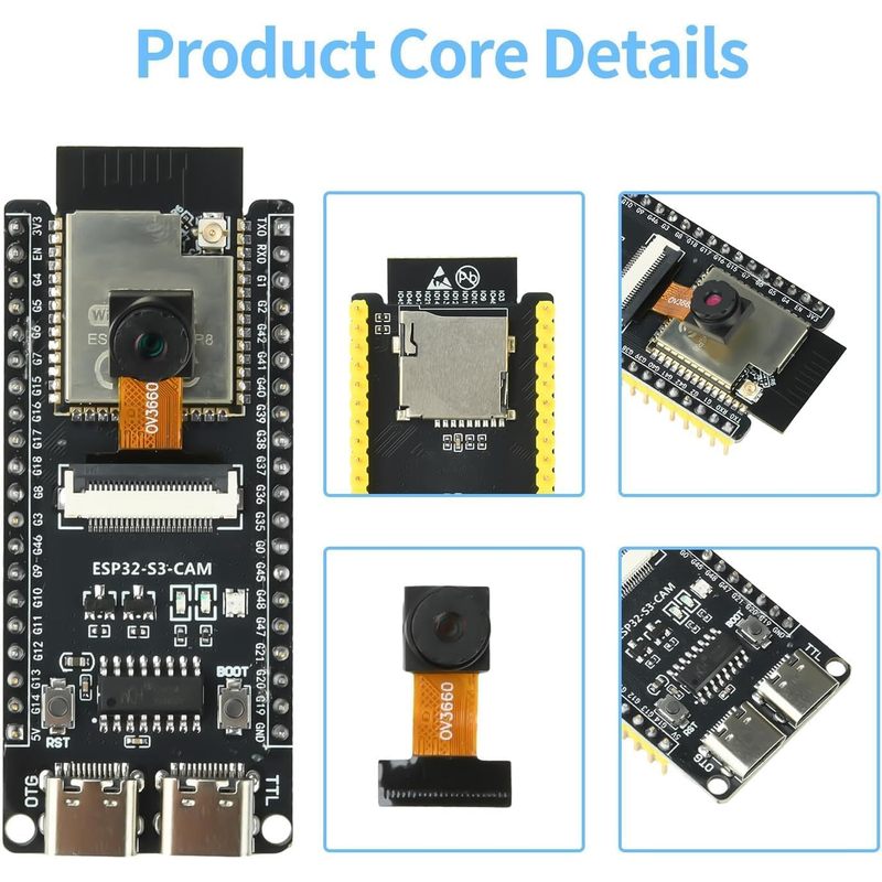 ESP32-S3-CAM Board With OV3660 - Esp32 Wifi Bluetooth Module recension och pris