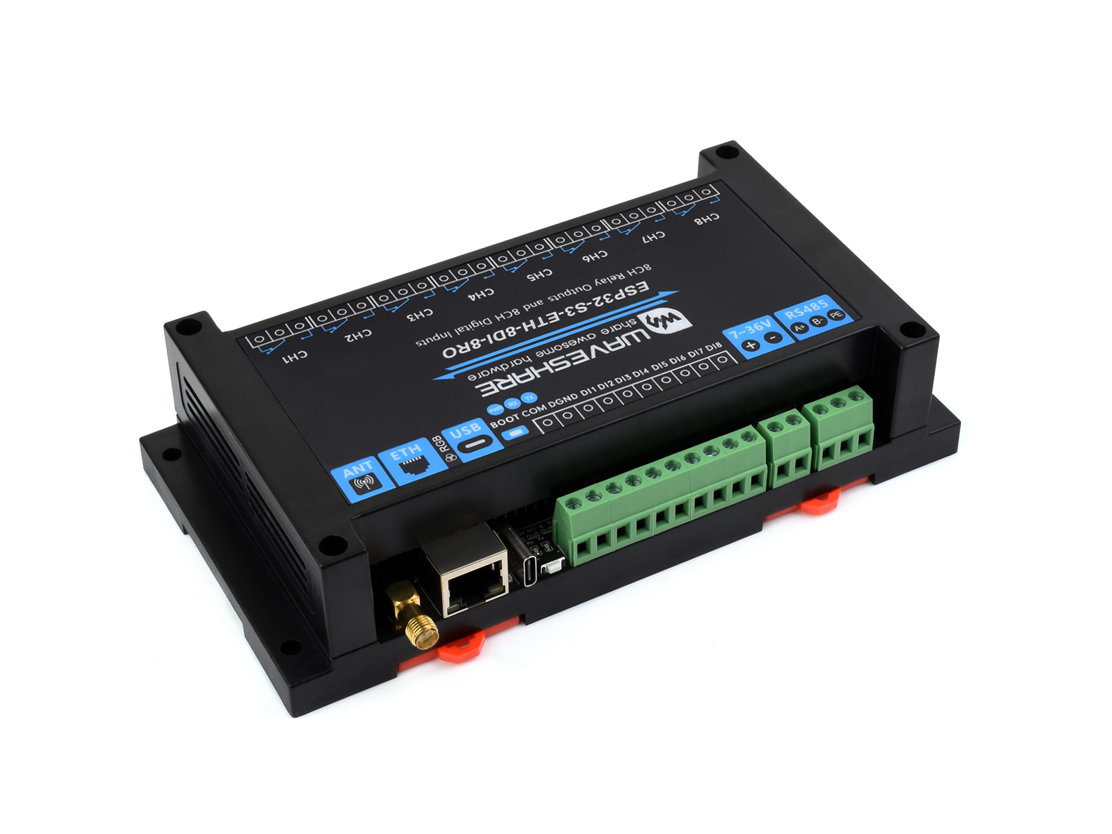 Waveshare Industrial 8-Channel - Esp32 S3 recension och pris