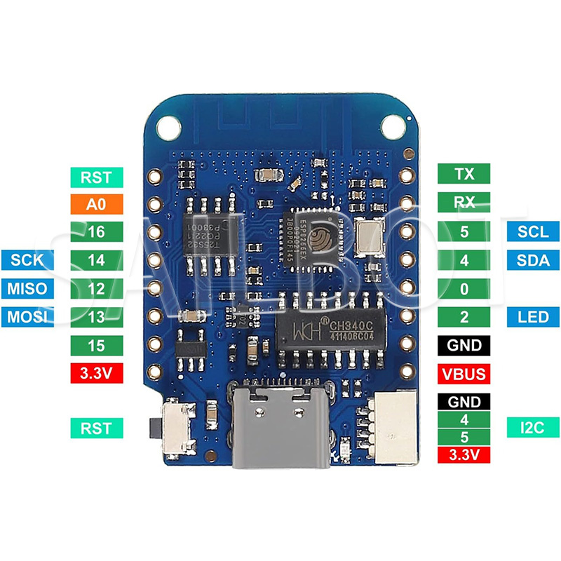 1-10PCS WeMos D1 Mini ESP8266  - Esp8266 Nodemcu recension och pris
