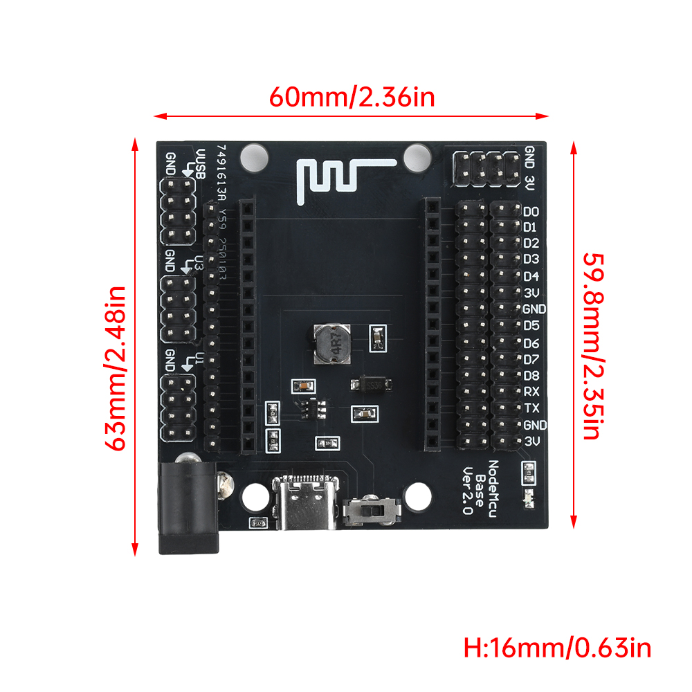 NodeMcu Base ESP8266 Testing D - Esp8266 Nodemcu recension och pris