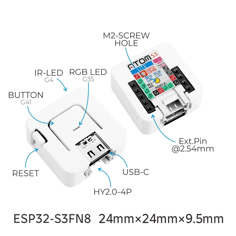 M5Stack AtomS3-Lite ESP32-S3 D - Esp32 Uart Module recension och pris