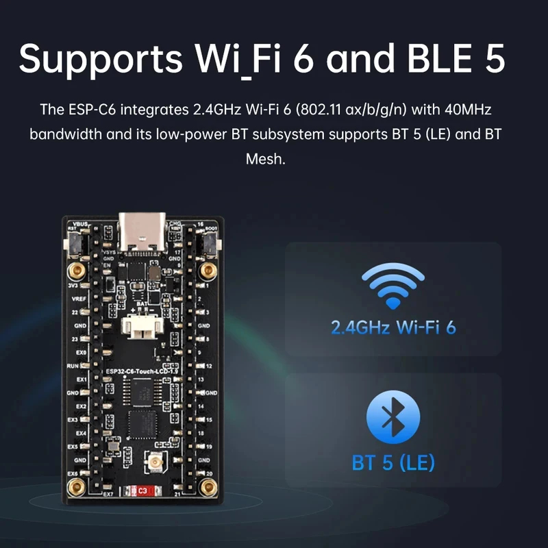 ESP32-C6 1.9-Inch LCD Screen D - Esp32 C6 recension och pris