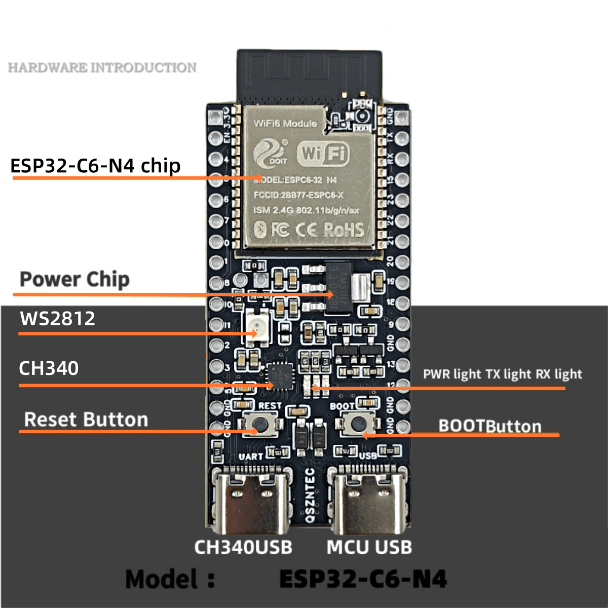 ESP32-C6-DevKitC-1 ESP32-C6 Co - Esp32 S2 recension och pris