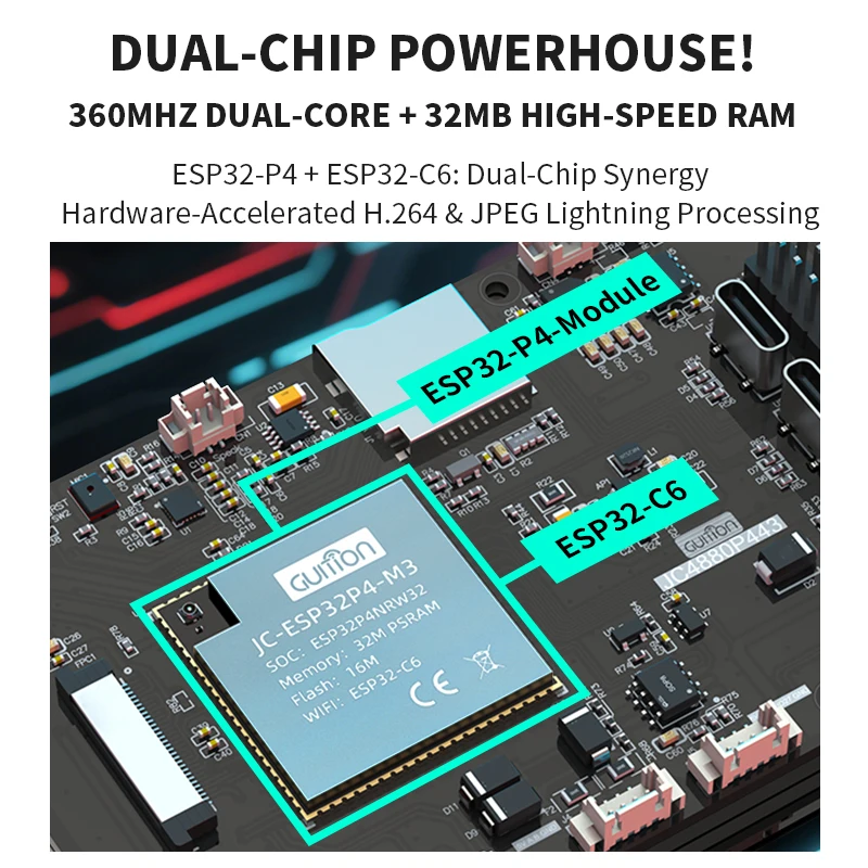 4.3 inch 480x800 IPS Capacitiv - Esp32 C6 recension och pris