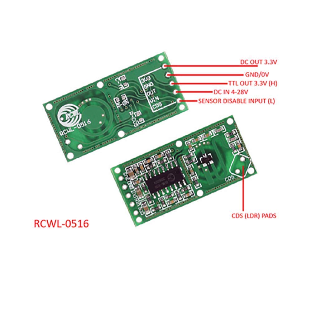 5PCS RCWL-0516 Motion Detectio - Esp8266 Nodemcu recension och pris