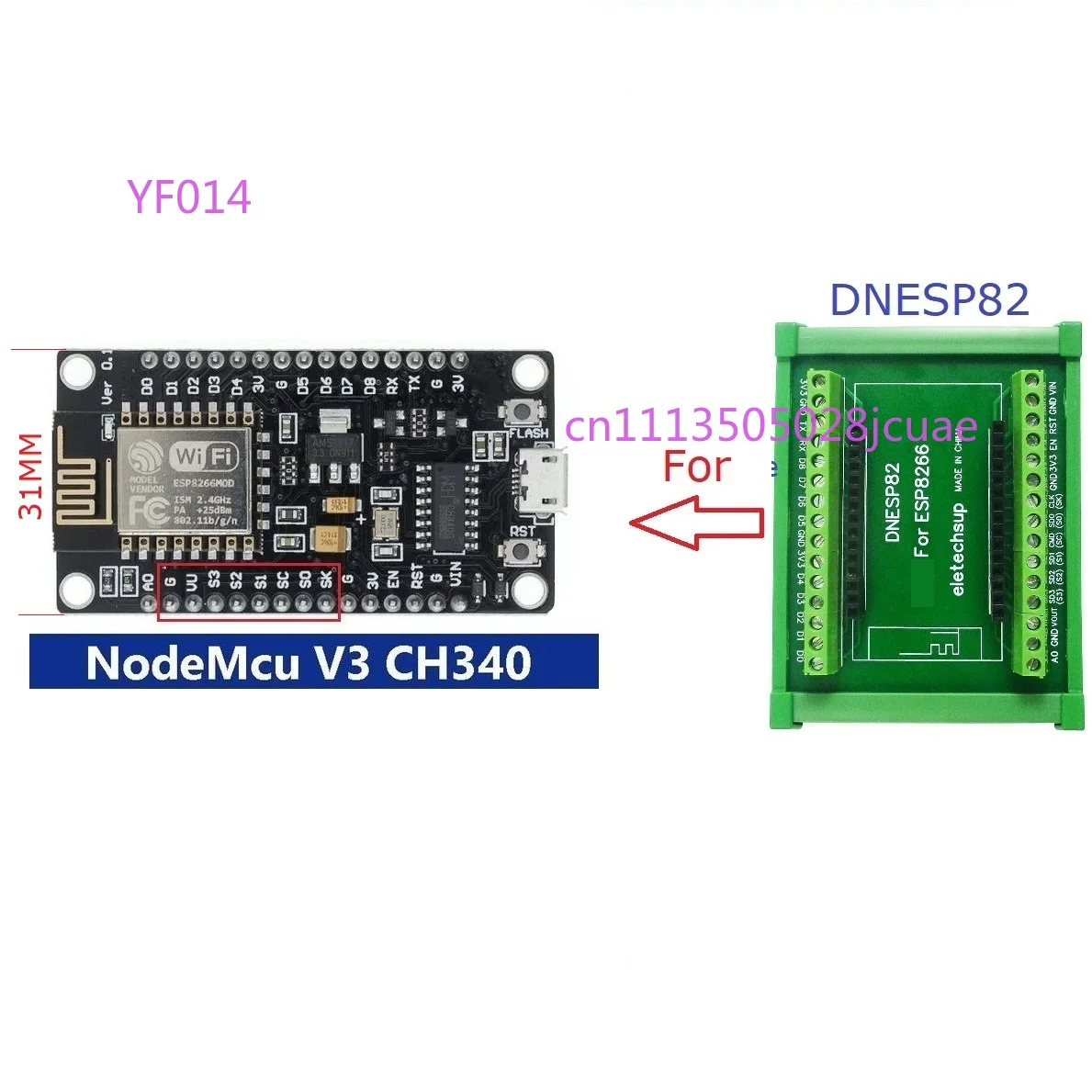 ESP8266 NodeMcu WiFi Module Ar - Esp8266 Nodemcu recension och pris