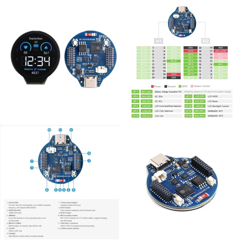 ESP32-S3 LCD development board - Esp32 Development Board recension och pris